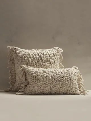 Hand-Carded Merino Pillow | Banana Republic (US)