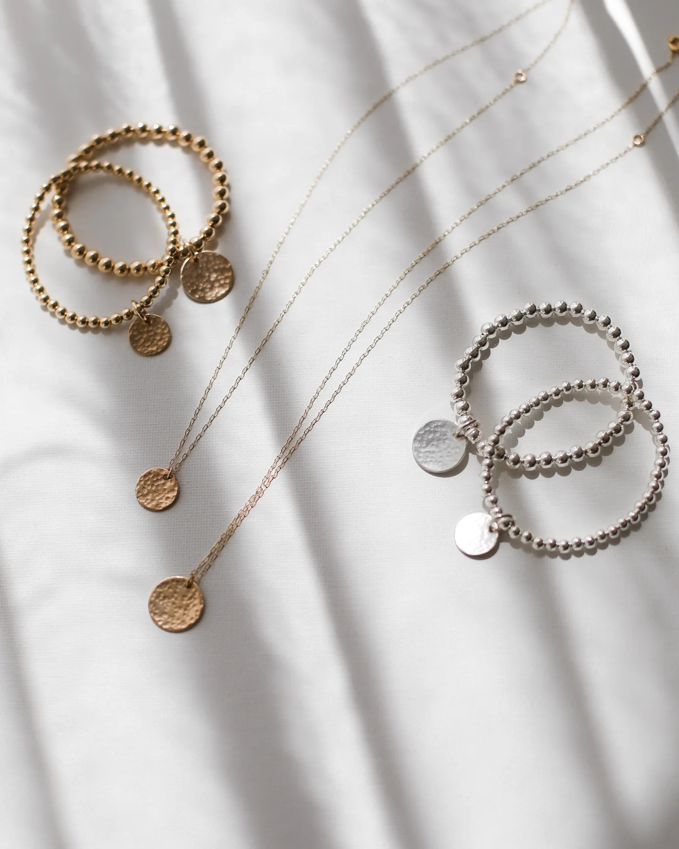 THE HAMMERED COIN NECKLACE - GOLD | Stylin by Aylin