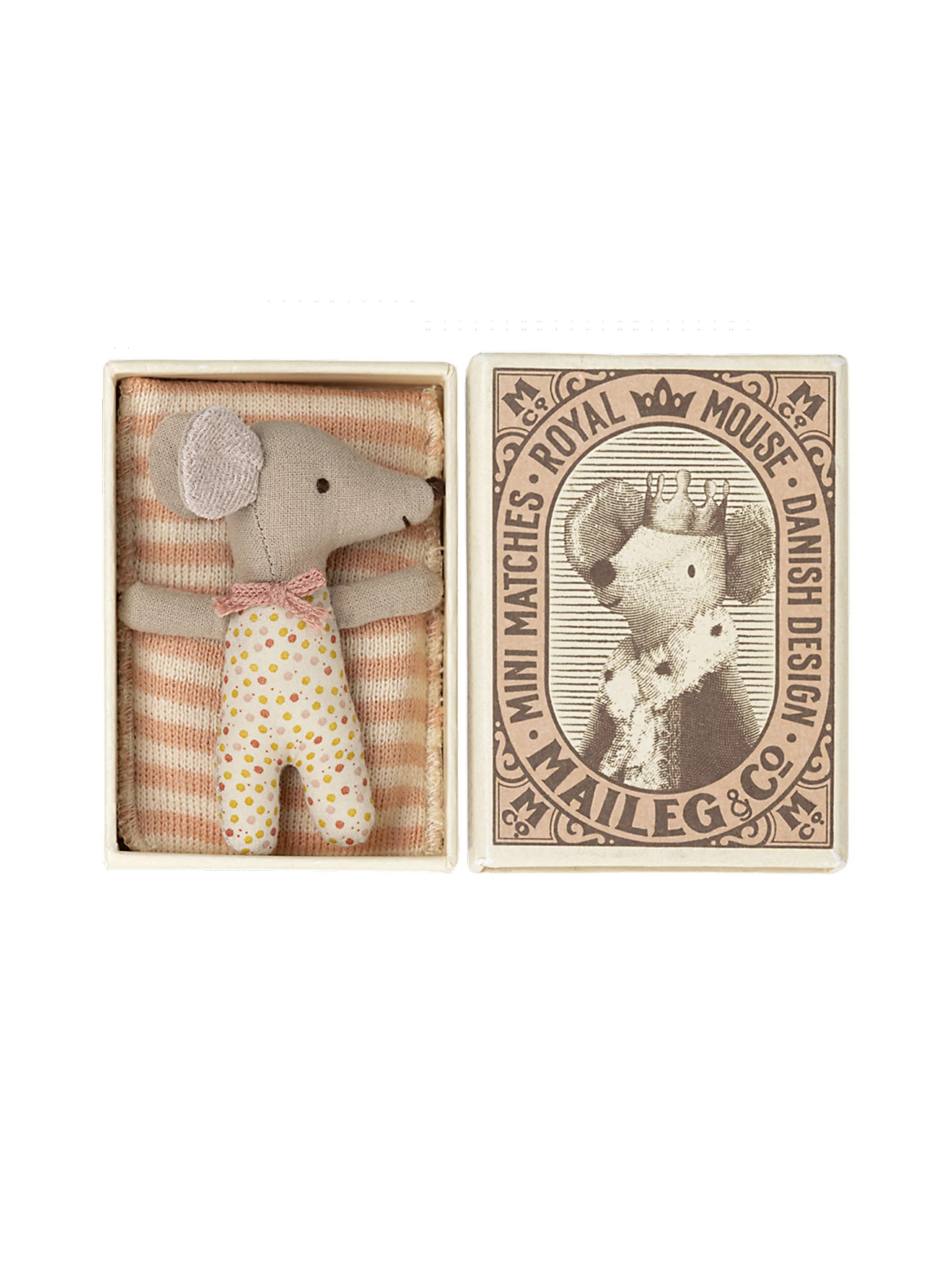 Maileg Sleepy Wakey Baby Mouse in Matchbox | Weston Table