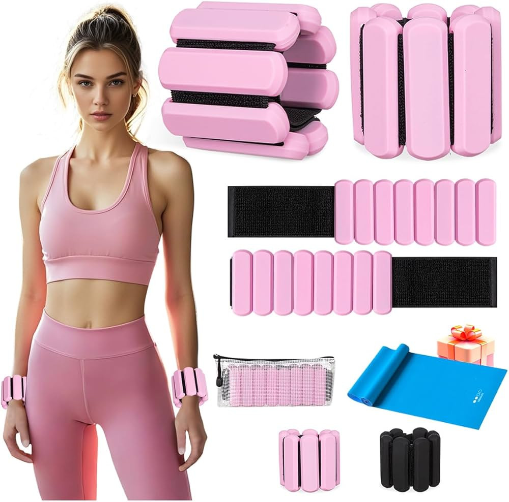 Adjustable Ankle Weights,Wrist Weights for Women & Men,Set of 2 (1Lb Each),Perfect for Walking,Ru... | Amazon (US)