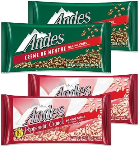 Andes Chocolate Mints Baking Chips Variety 4 Pack- Andes Creme De Menthe Baking Chips and Andes P... | Amazon (US)