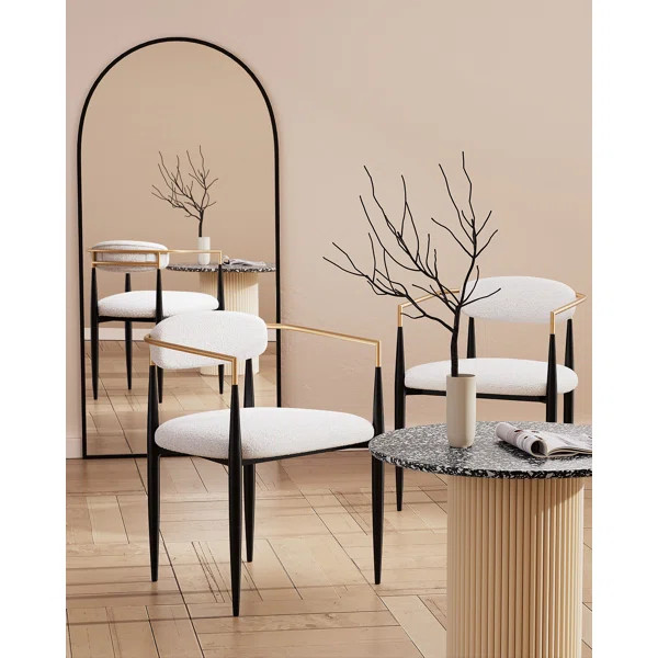 Amerson Upholstered Dining Chair 2 Piece Set | Wayfair North America