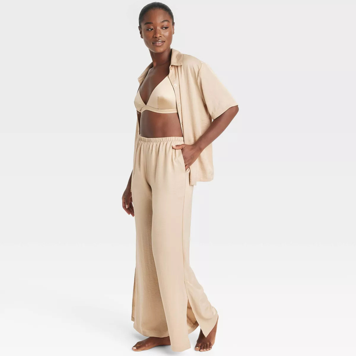 Women's Satin Pajama Pants - Auden™ | Target