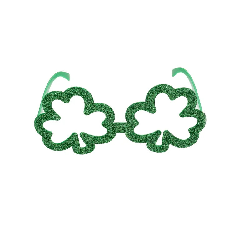 Way to Celebrate St. Patrick's Day Shamrock Glasses,1 Piece | Walmart (US)