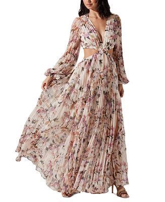 ASTR the Label Women's Revery Pleated Maxi Dress - Macy's | Macy's