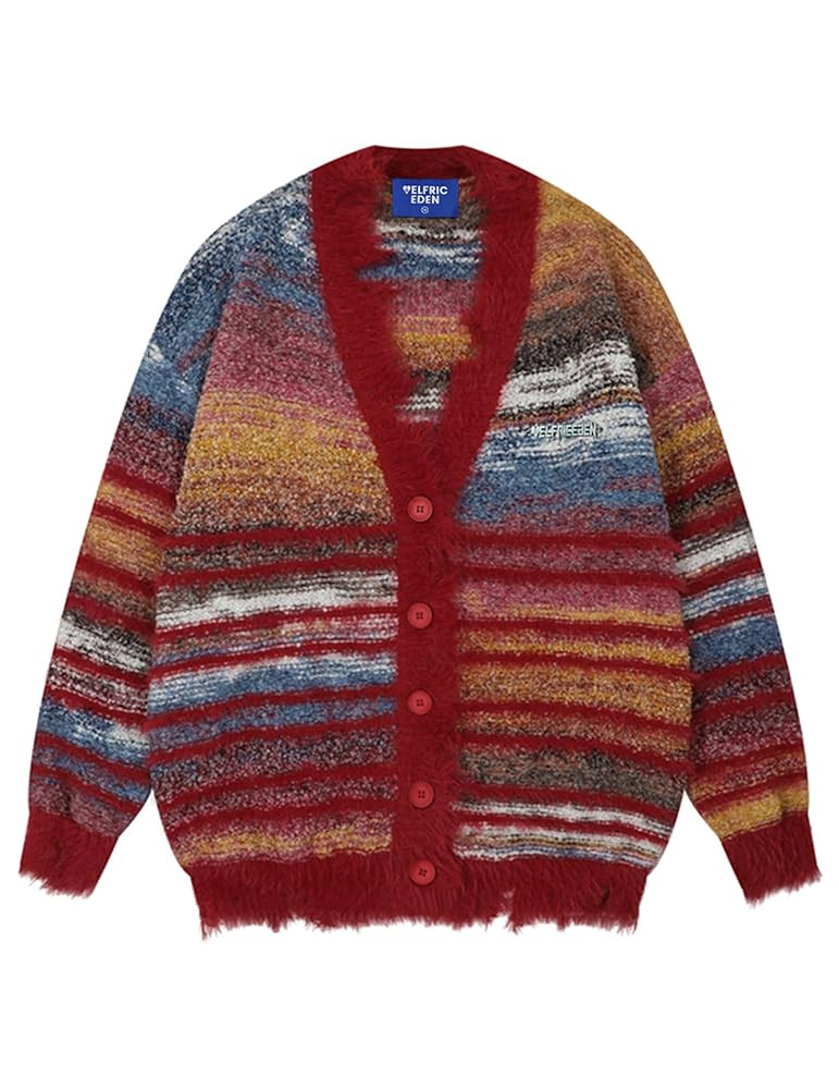 Aelfric Eden Cardigan Sweater Open Front Casual Knit Cardigans Pinstripe Fashion Sweaters Y2k 202... | Amazon (US)