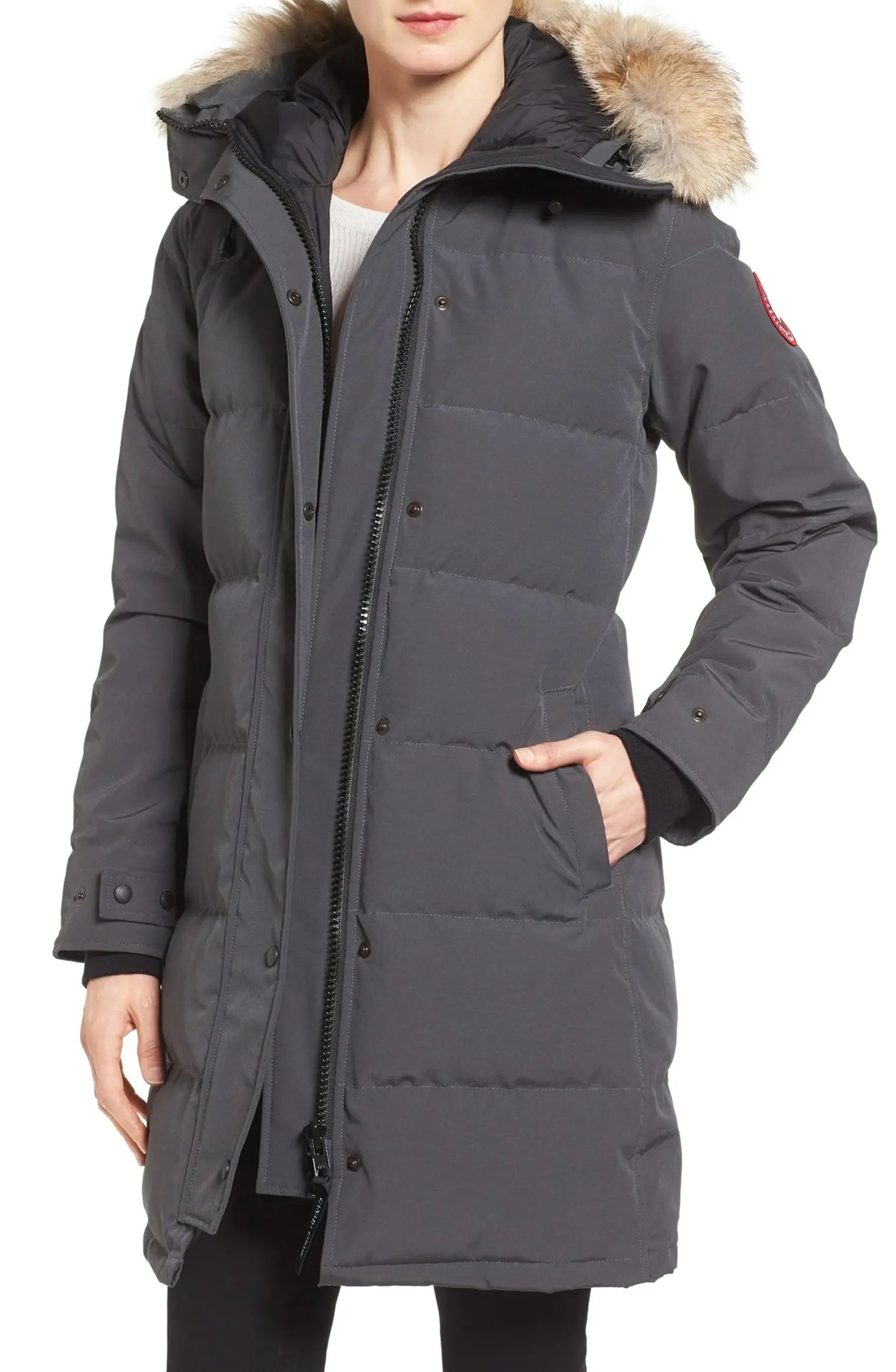 Shelburne Genuine Coyote Fur Trim Down Parka | Nordstrom