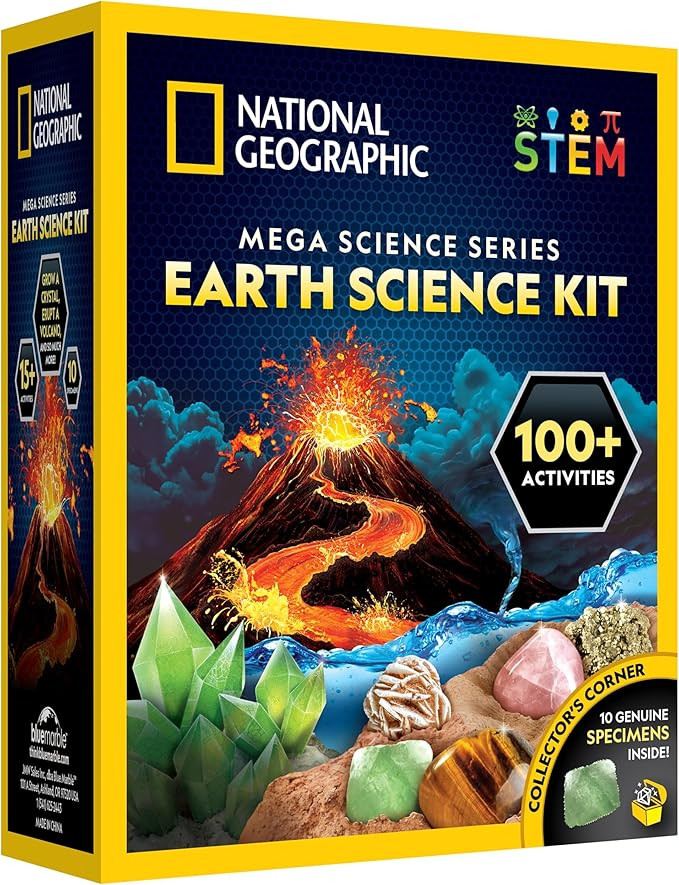 National Geographic Earth Science Kit – 100+ Science Experiments & Activities for Kids, Crystal... | Amazon (US)