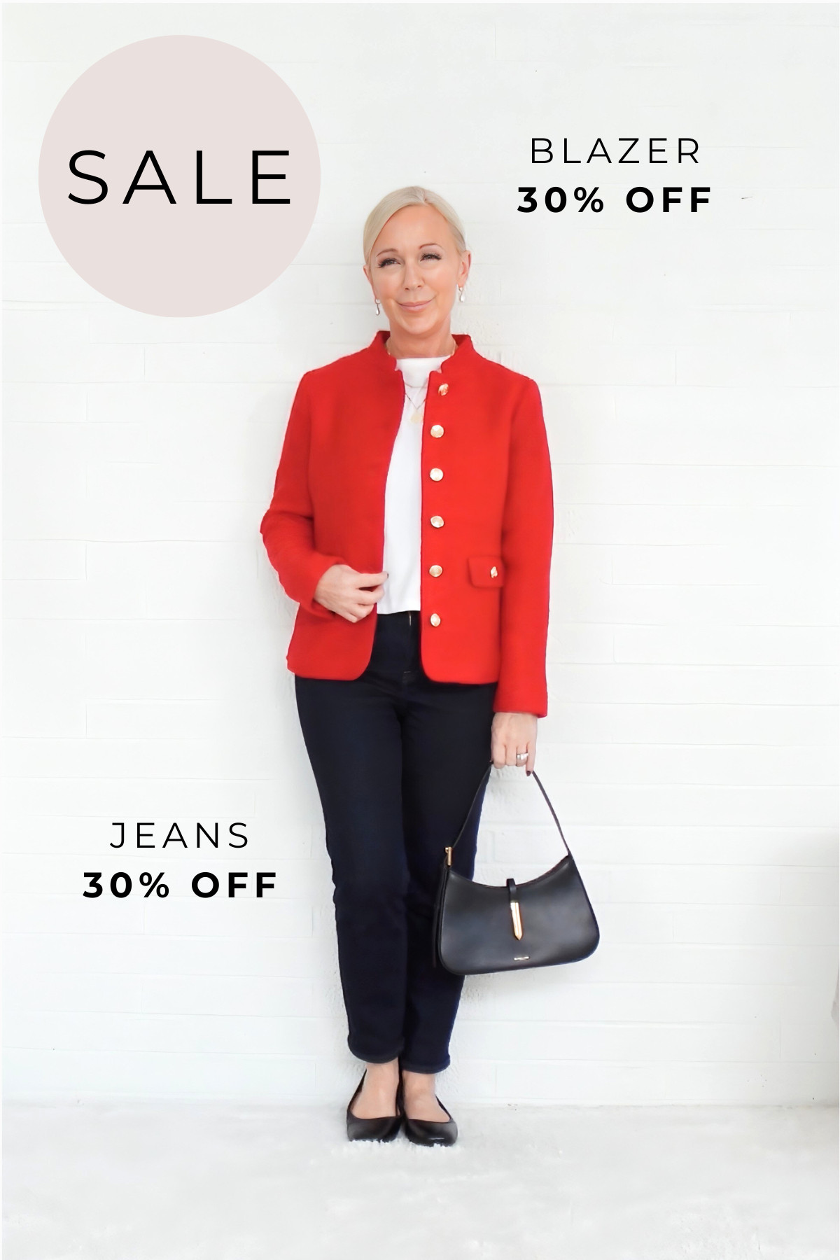 Cardinal red blazer is 30% off - a great piece for the holidays! 

 #LTKHoliday #LTKOver40 #LTKSaleAlert