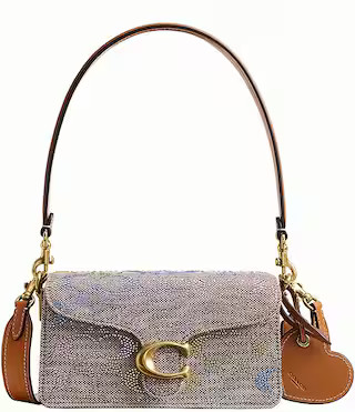 Tabby Crystal Signature Jacquard Shoulder Bag 20 | Dillard's