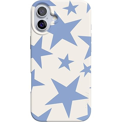 Amazon.com: Casely iPhone 16 Pro Case | Stars Align | Blue & White Stars | Bold Protective Design... | Amazon (US)
