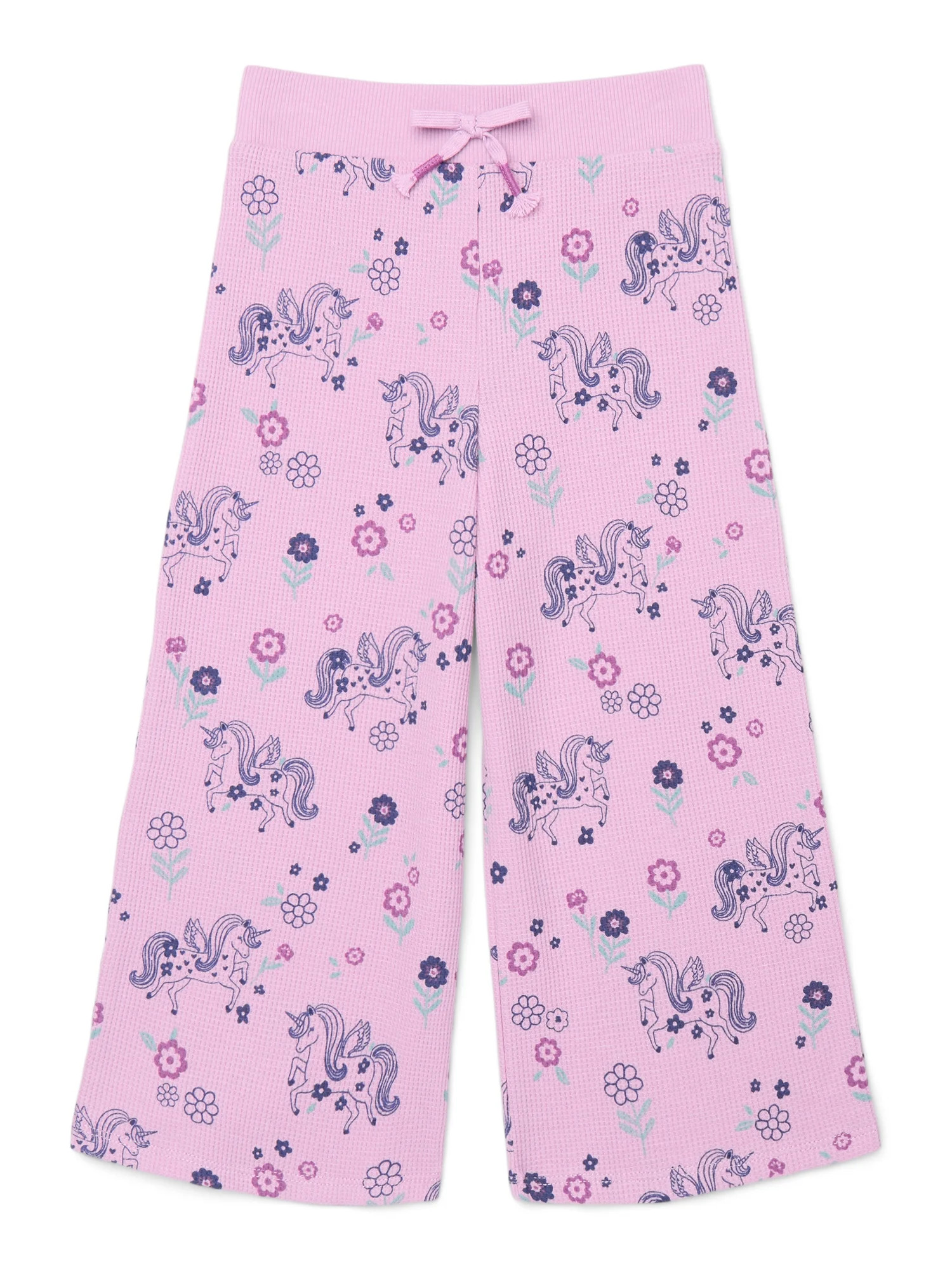Garanimals Toddler Girl Printed Thermal Wide Leg Pants, Sizes 2T-5T | Walmart (US)
