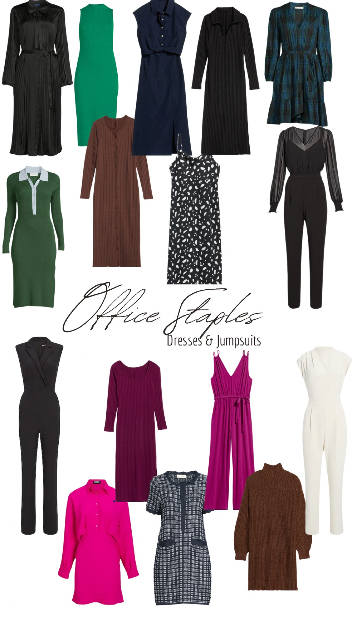 Office Staples 
-Dresses and Jumpsuits-

#LTKstyletip #LTKworkwear #LTKFind