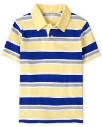 Boys Striped Jersey Polo | The Children's Place