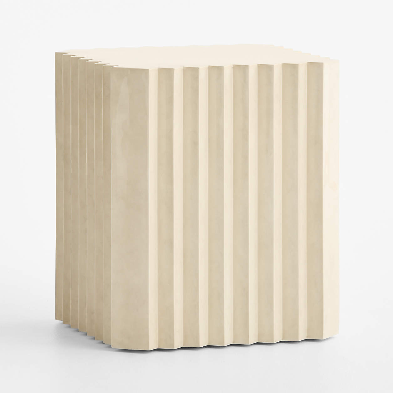 Medida High Gloss 24" End Table | Crate & Barrel | Crate & Barrel