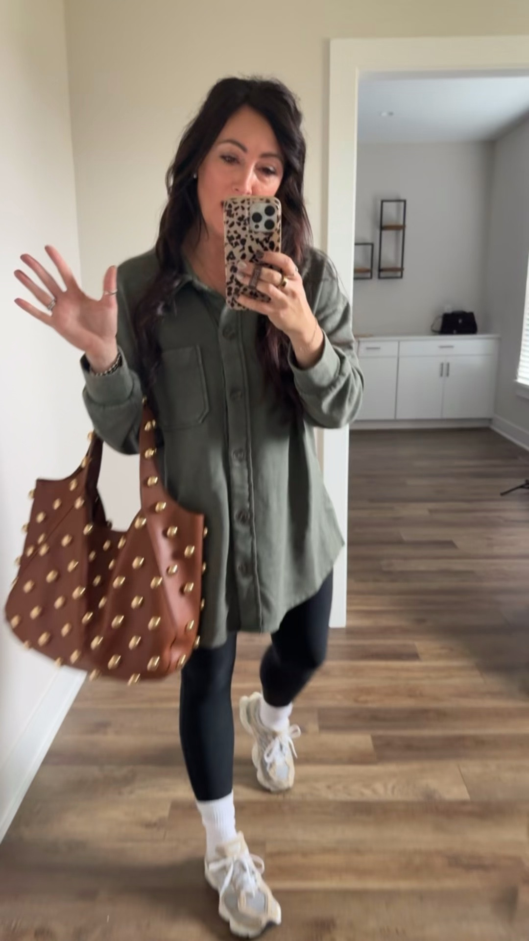 Size 0X top - fits like a large/XL 
• medium leggings 
• sneakers true to size 

#LTKFindsUnder50 #LTKootd #LTKCyberWeek