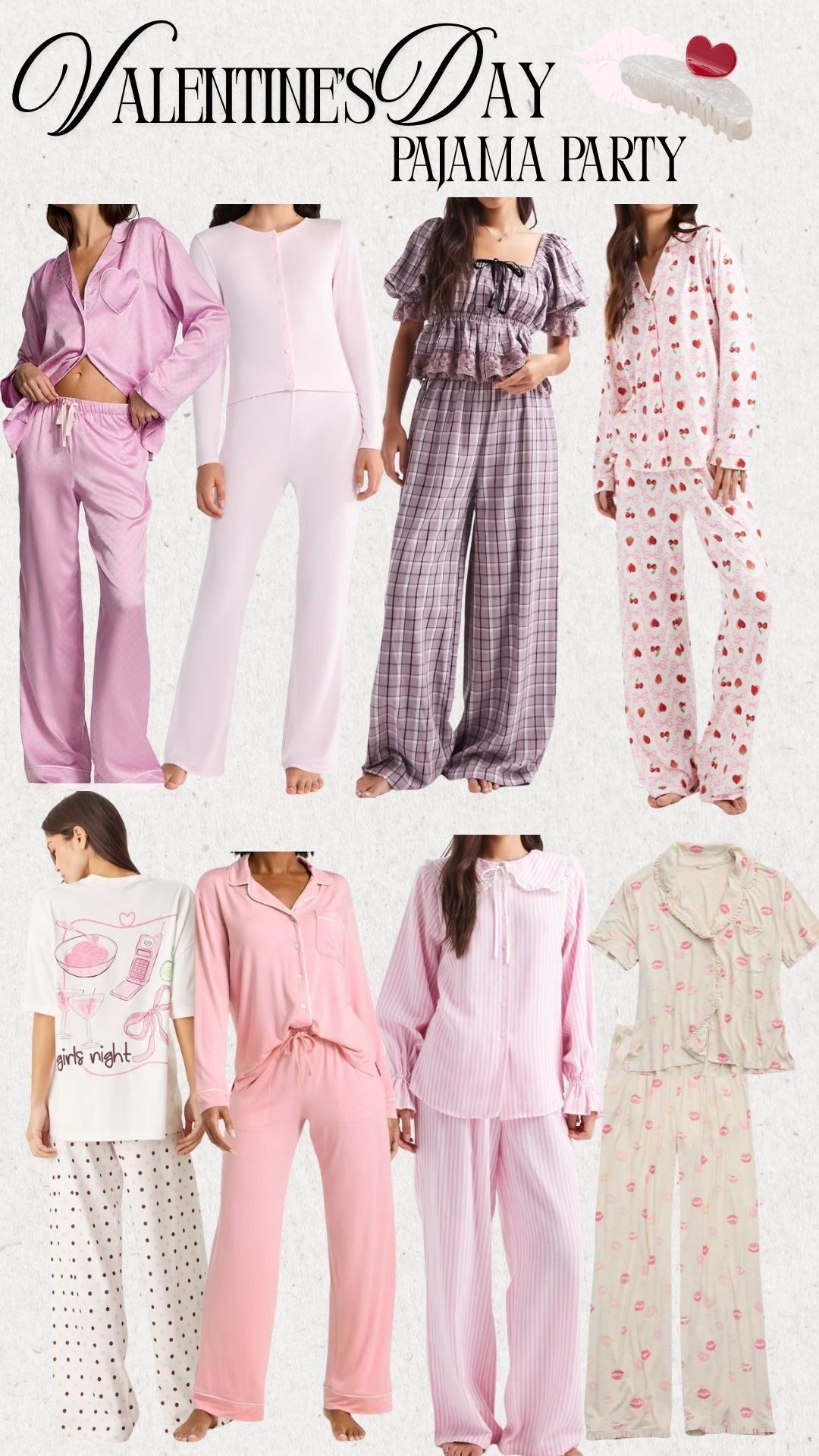 Valentines or Galentines day pajama party inspo 💘 

#LTKSeasonal #LTKootd #LTKFindsUnder50