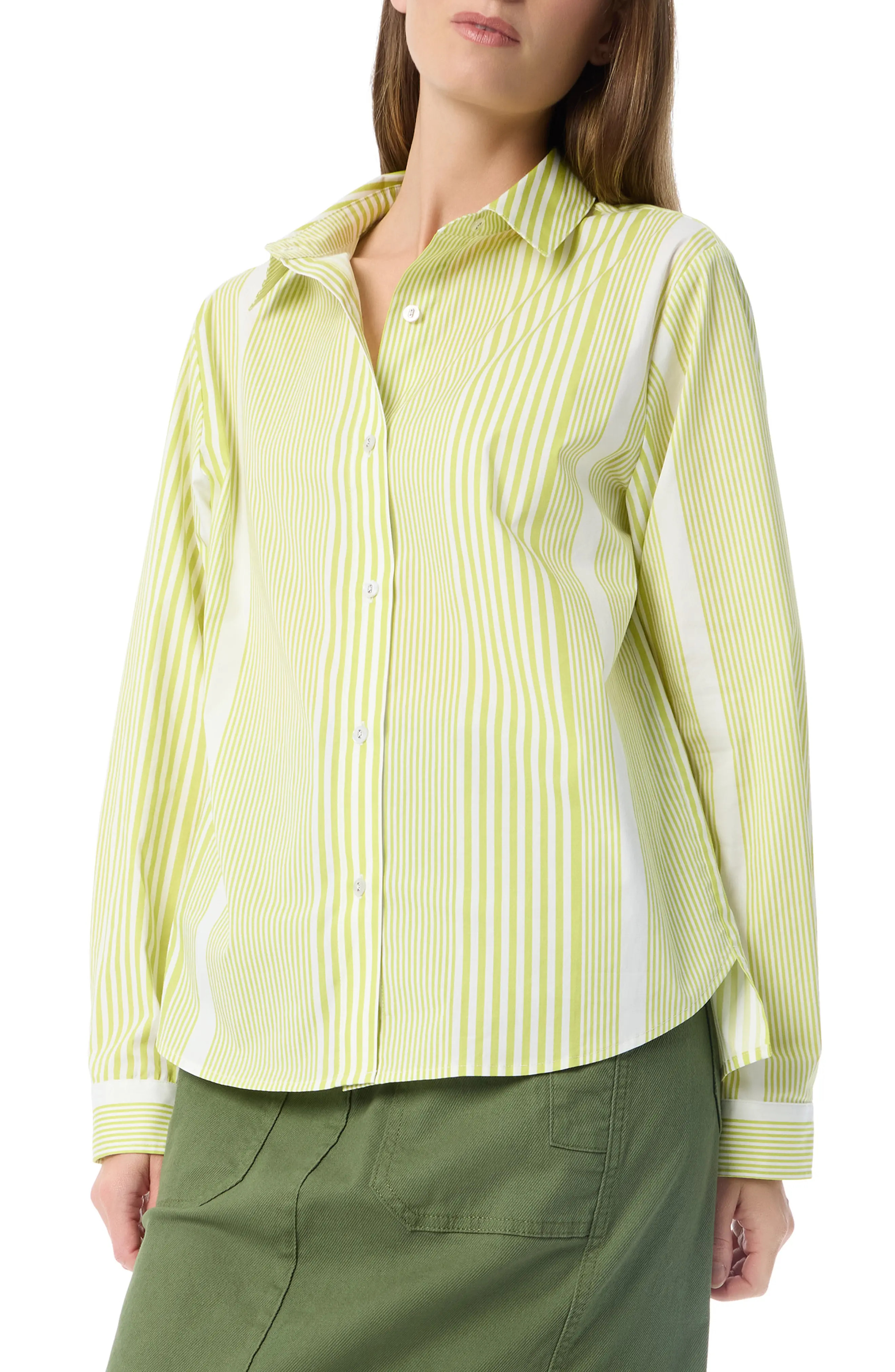 Noelle Stripe Cotton Button-Up Shirt (Women) | Nordstromrack | Nordstrom Rack