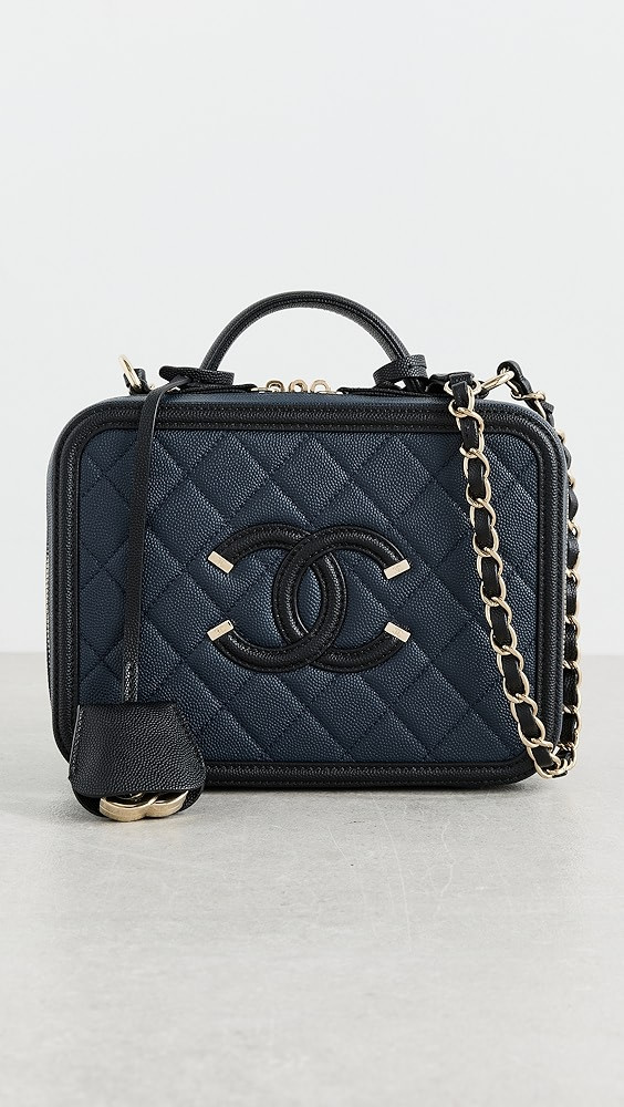 What Goes Around Comes Around Chanel Caviar Filigree Vanity Bag | Shopbop | Shopbop