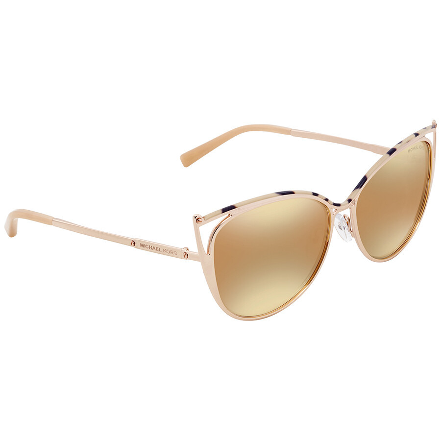 Michael Kors Ina Liquid Rose gold Cat Eye Ladies Sunglasses MK1020-11657J-56 | Jomashop.com & JomaDeals.com