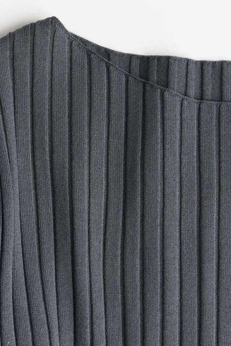 Silk-blend Rib-knit Top | H&M (US + CA)