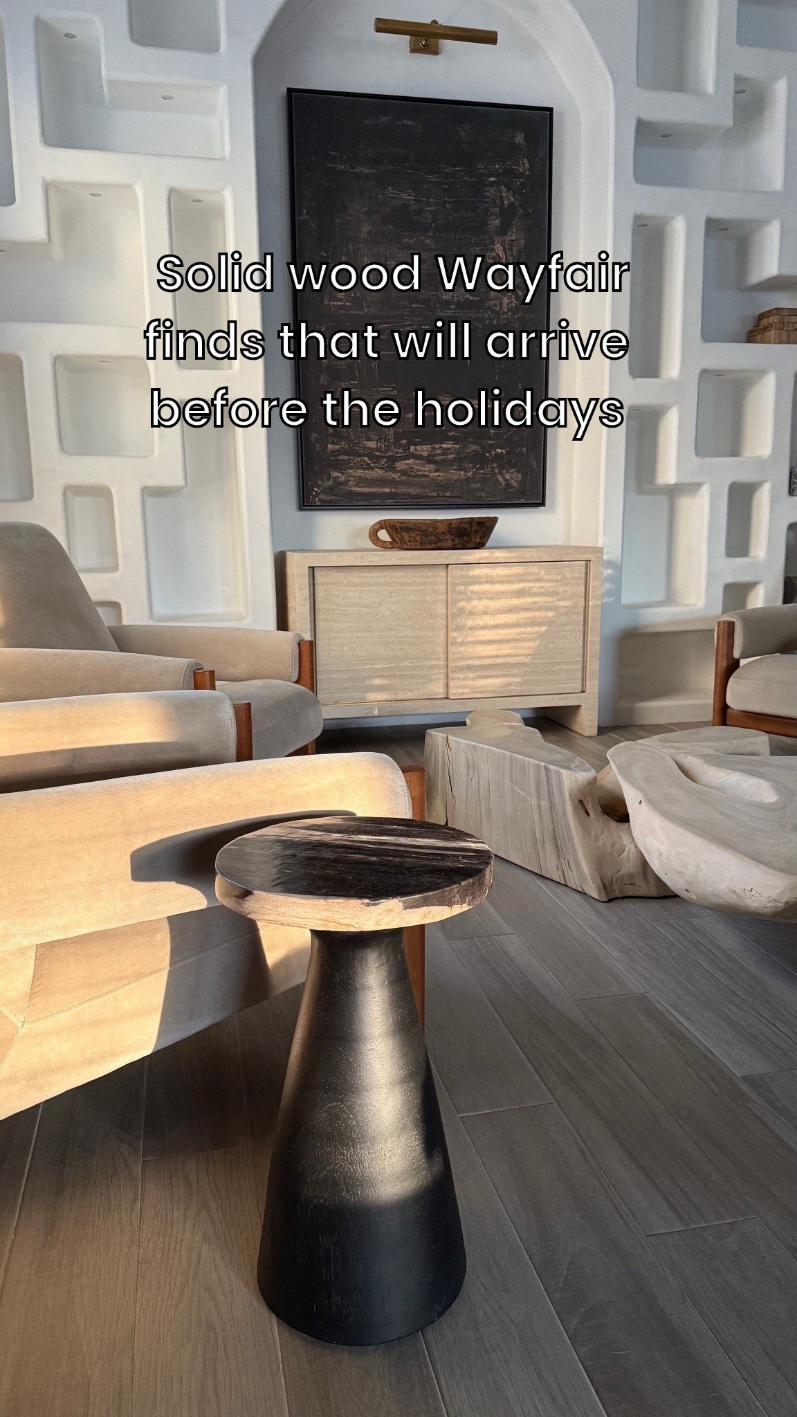 One of the reasons I love Wayfair is their fast shipping.. I can always rely on them to receive my items quickly. I have linked some solid wood finds in my home that will arrive before the holidays ✨

solid wood side table, solid wood mirror, solid wood bed, solid wood coffee table, solid wood dining chair, solid wood chaise lounge 

#ad #wayfair #wayfairpartner @wayfair 

#LTKHome #LTKHoliday