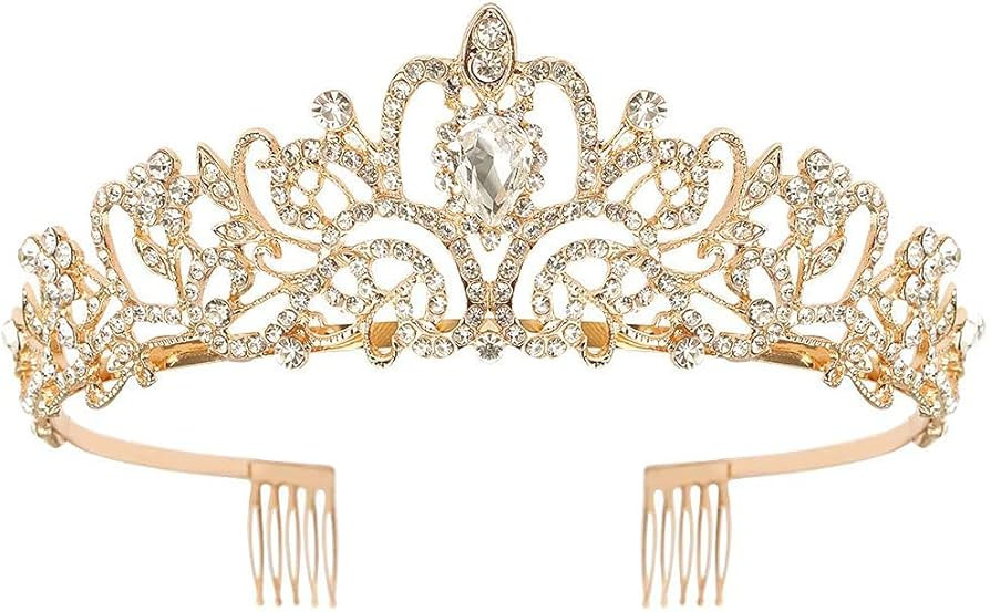 COCIDE Tiara Crystal Crowns Princess Rhinestone Crown with Combs Bride Headbands Bridal Wedding P... | Amazon (US)