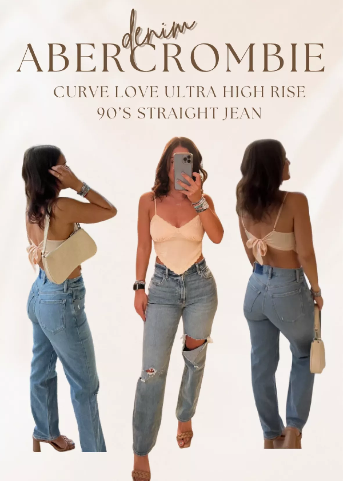Women's Curve Love Ultra High Rise 90s Straight Jean, Women's Clearance