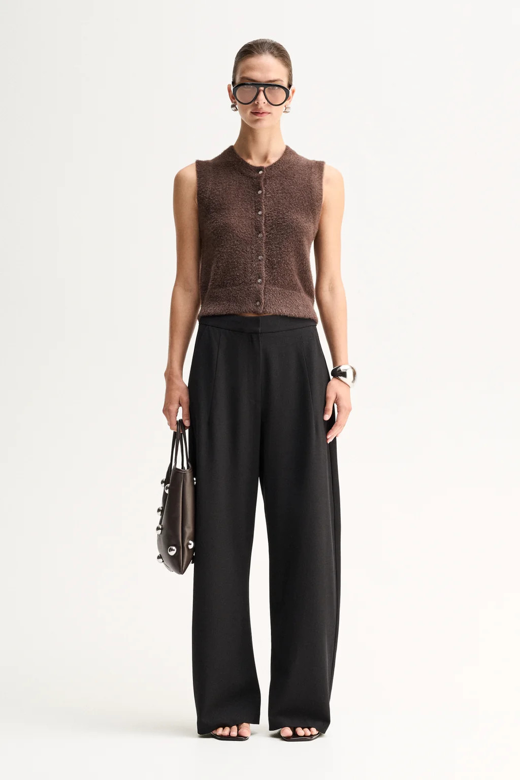 Dune Knit Cardigan Chocolate | Elka Collective