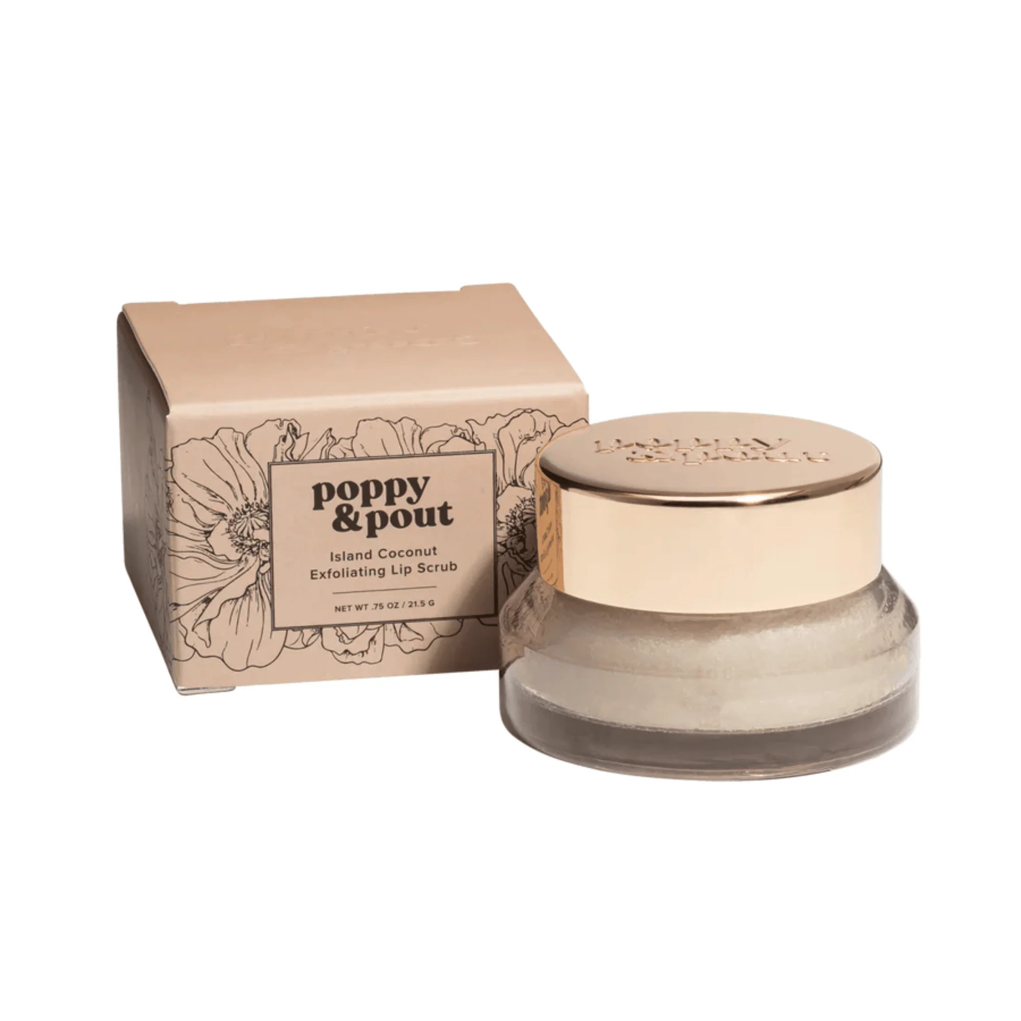Poppy & Pout Island Coconut Lip Scrub (0.75 oz) #10087634 | Smallflower