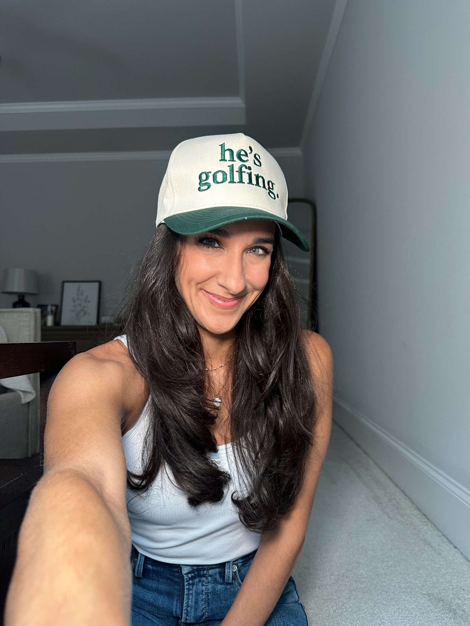 He’s golfing hat