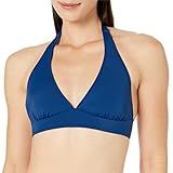 Amazon Essentials Women's Light-Support Tie Halter Bikini Swimsuit Top (Available in Plus Size), Dee | Amazon (US)