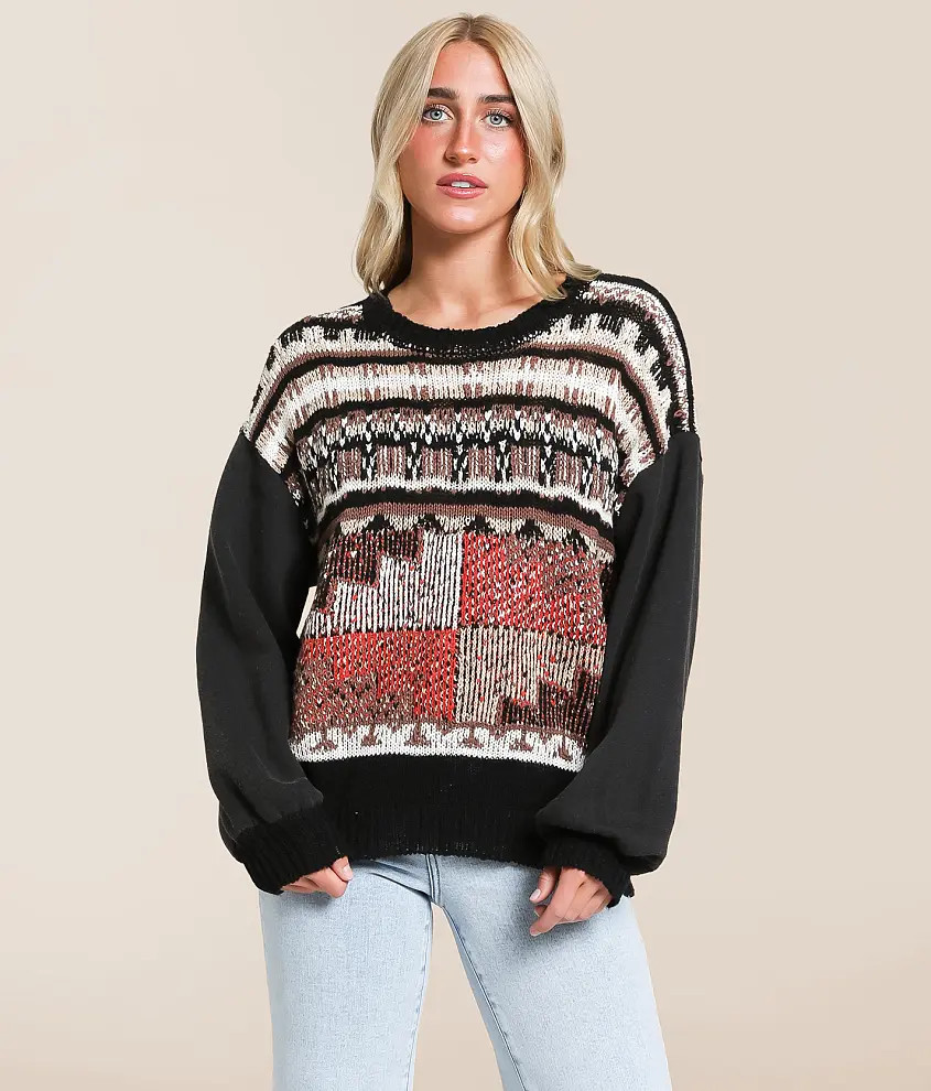 Mixed Sweater | Buckle