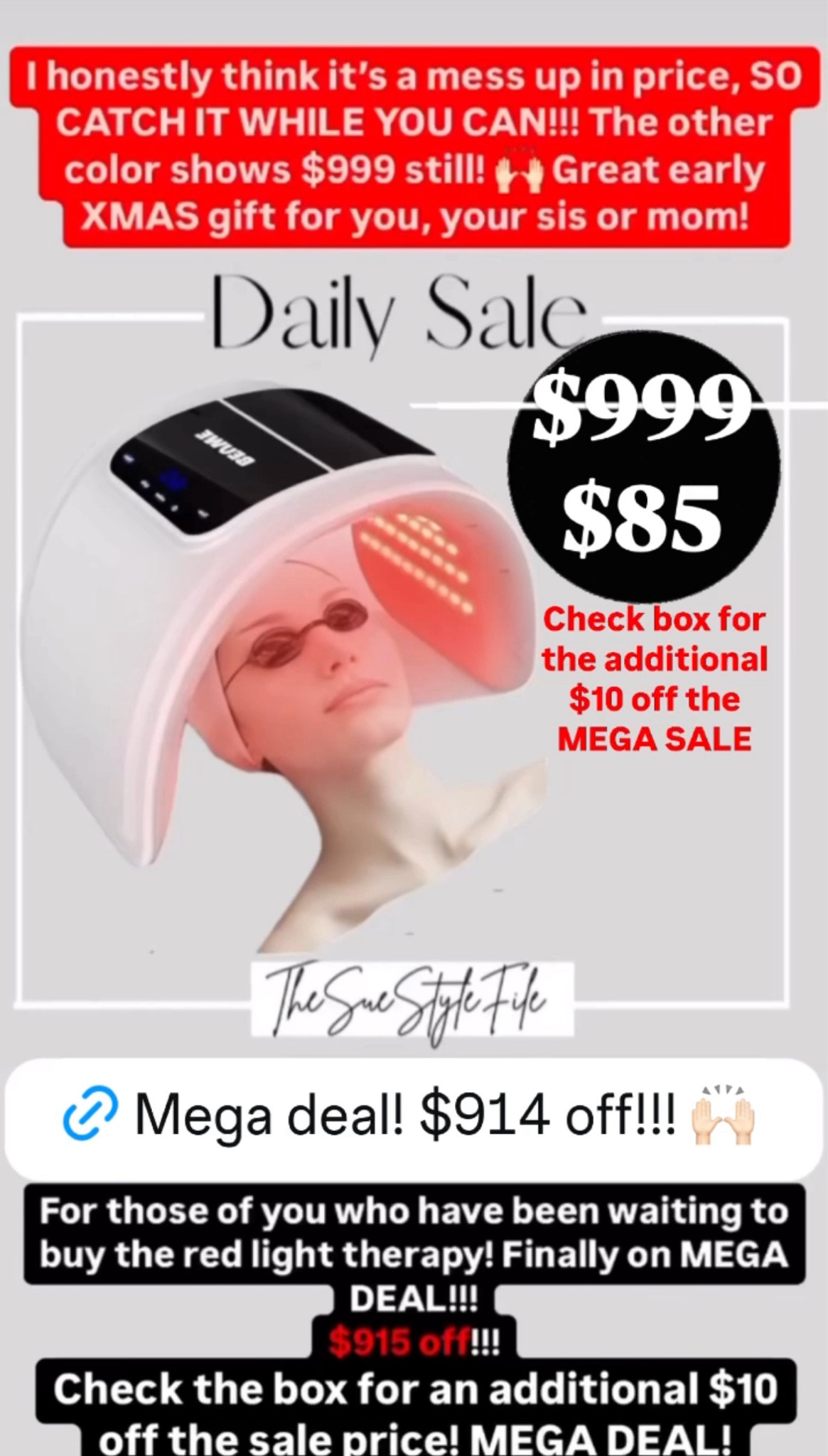 Red light therapy.. Beauty. Skincare. Prime day deal. Gift guide for her. Gift guide for teens. 

Comment SHOP below to receive a DM with the link to shop this post on my LTK ⬇ https://liketk.it/4TvxE #ltkxprimeday #ltkholiday #ltkgiftguide

Comment SHOP below to receive a DM with the link to shop this post on my LTK ⬇ https://liketk.it/4Tzxn #ltkxprimeday #ltkgiftguide #ltkholiday

#LTKxPrimeDay #LTKHoliday #LTKGiftGuide