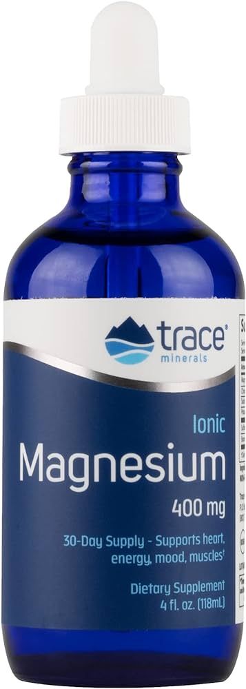 Trace Minerals | Liquid Ionic Magnesium 400 mg | 4 fl oz (32 Servings) | Amazon (US)