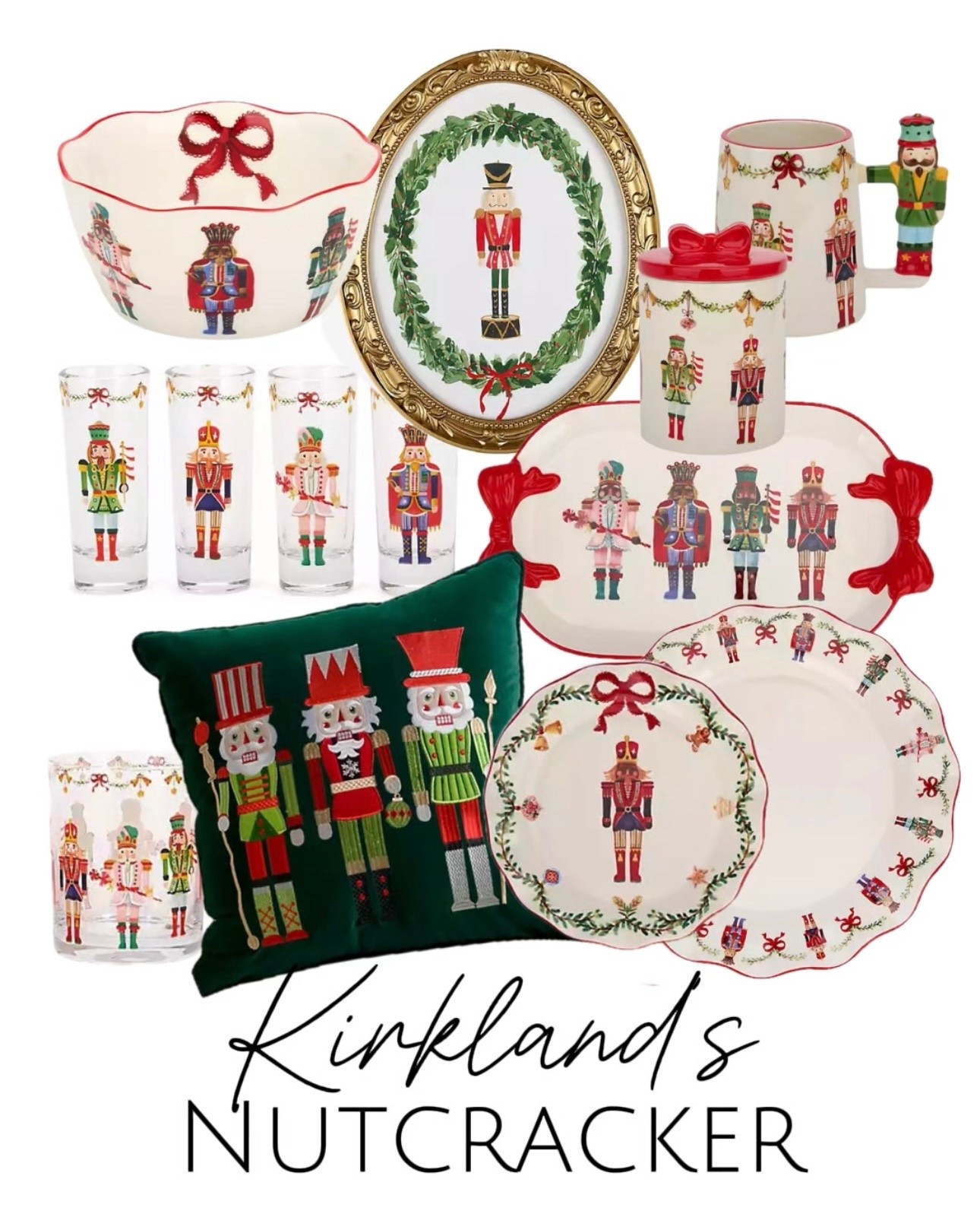 Loving all these nutcracker finds!! I grabbed the glass sets in store and I was so impressed 🤍 @kirklands 

#LTKSeasonal #LTKHome #LTKHoliday