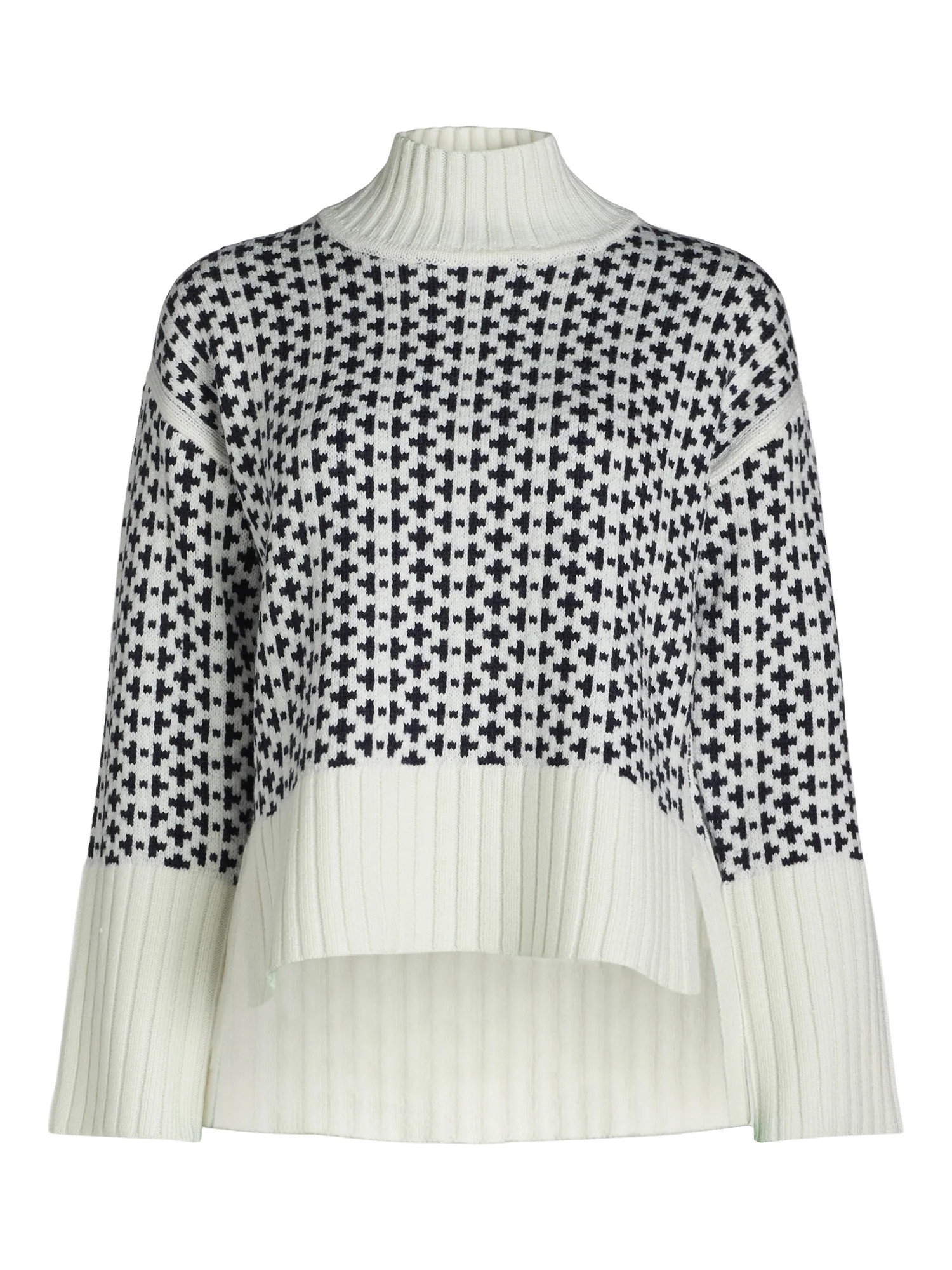 Free Assembly Women’s Mock Neck Sweater, Midweight, Sizes XS-XXXL | Walmart (US)