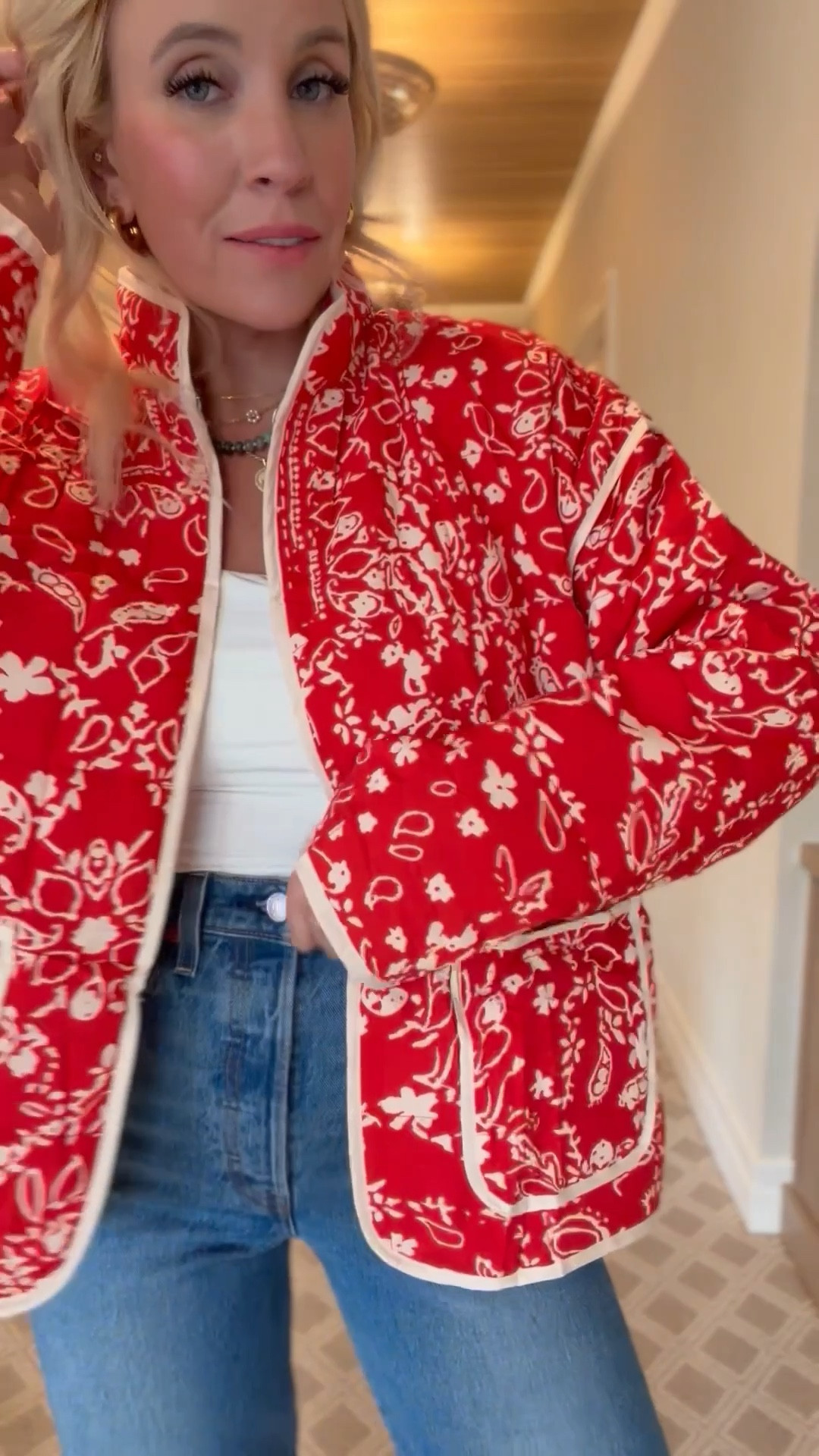 This quilted jacket looks just like free people!

#LTKootd #LTKFindsUnder100 #LTKFindsUnder50