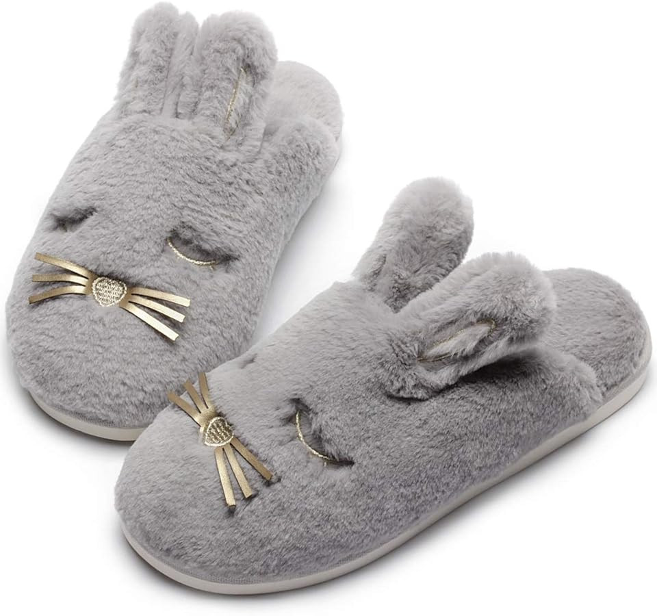 Caramella Bubble Bunny Slippers for Women Fuzzy Cute Animal Memory Foam Indoor House Slippers Eas... | Amazon (US)