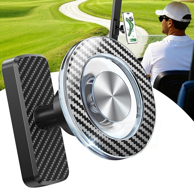 Stocking Stuffers Gifts for Men Dad Him, Magnetic Golf Cart Phone Holder, 360° Rotation Golf Acc... | Amazon (US)