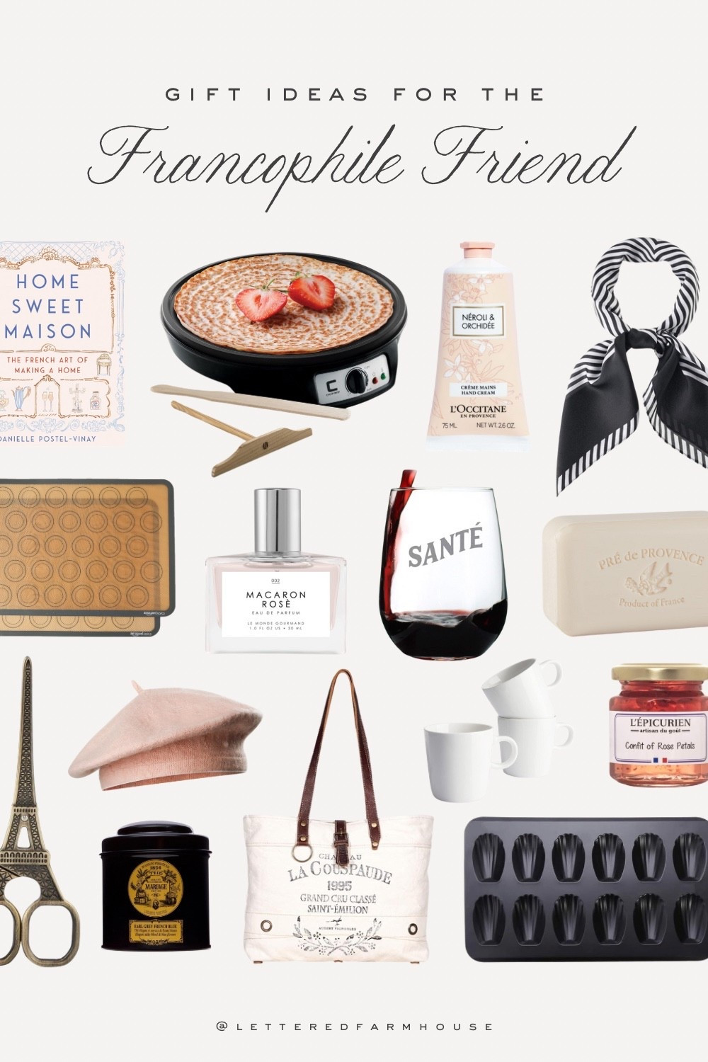 Gifts for the Francophile: Amazon Roundup for French-Inspired Bliss!

Indulge the Francophile in your life with these exquisite finds from Amazon! From luxurious French soap and lotion sets to macaron baking mats and Eiffel Tower scissors, elevate their everyday with a touch of Parisian charm. Sip espresso in style and explore our collection now and delight your loved one with the essence of France!

Gifts for the Francophile in your life! Parisian gifts, French gifts, gifts for mom, gifts for her, gifts for friend, gift for wife, gift for sister #founditonamazon

Follow my LTK @LetteredFarmhouse on the @shop.LTK app to view this post and get my exclusive app-only content!

#liketkit #LTKFindsUnder50 #LTKGiftGuide #LTKTravel
@shop.ltk
https://liketk.it/5pWL2

#LTKStyleTip #LTKGiftGuide #LTKHoliday
