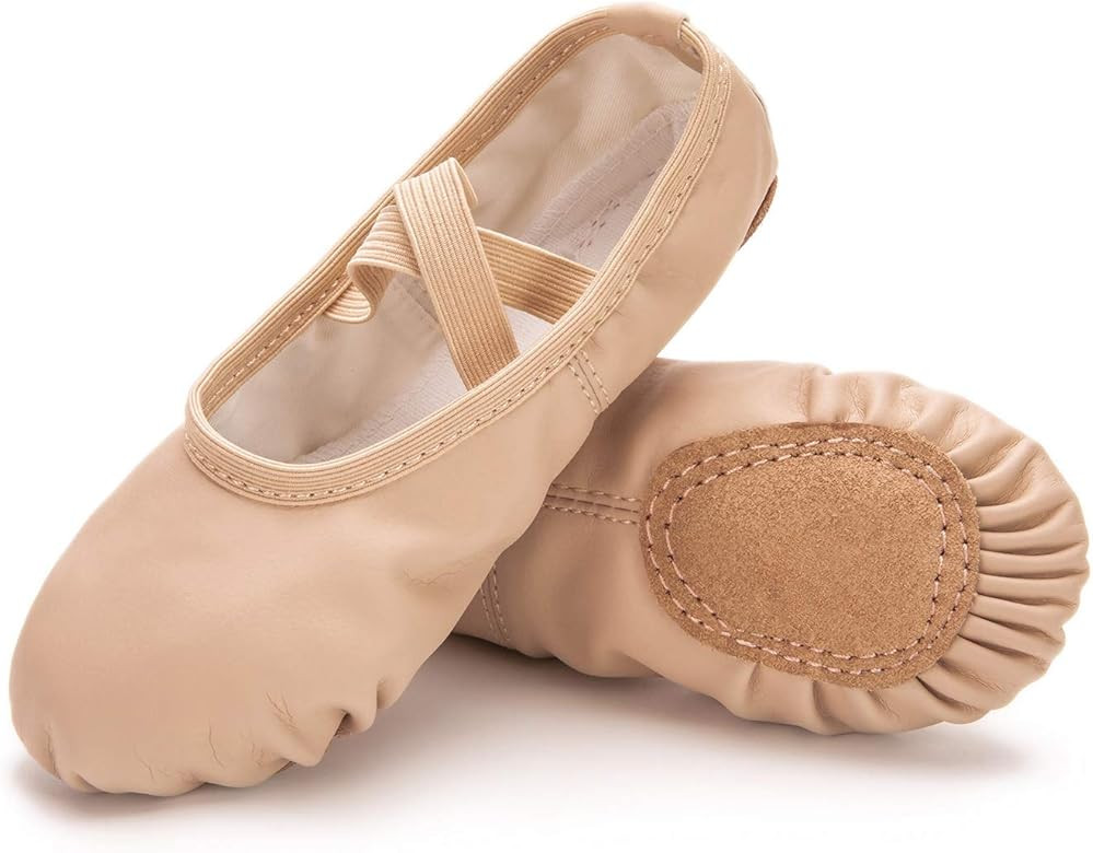 RoseMoli Ballet Shoes for Girls/Toddlers/Kids/Women, Leather Yoga Shoes/Ballet Slippers for Danci... | Amazon (US)