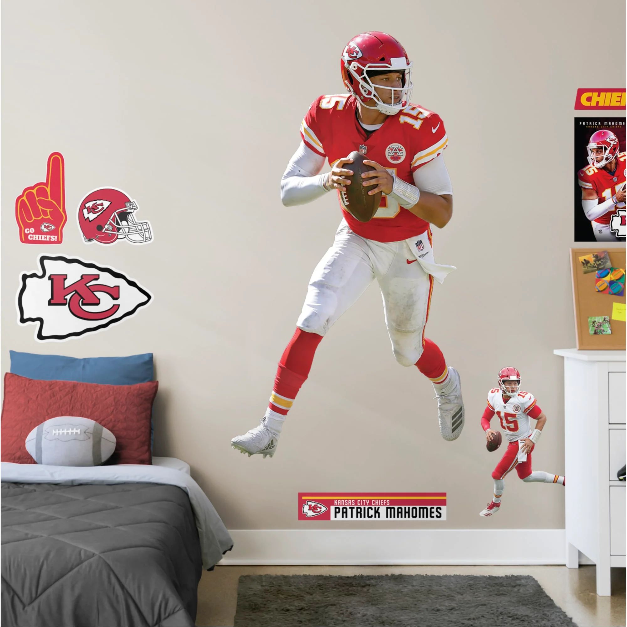 Patrick Mahomes NFL Removable Wall Decal | Fathead Official Site | Fathead