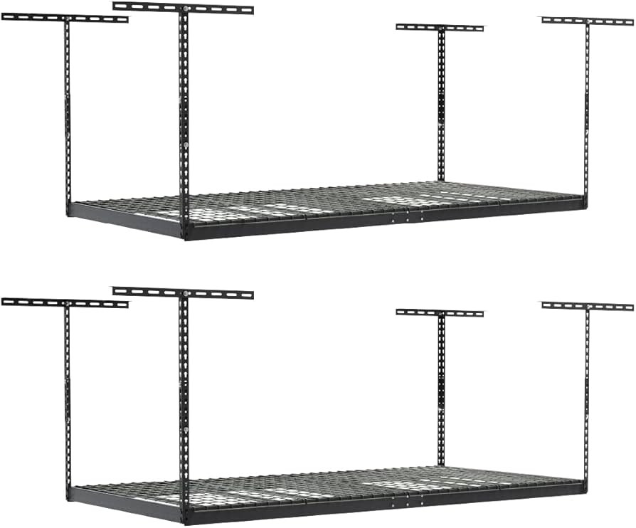 2-Pack 4 x 8 MonsterRax Overhead Garage Storage Rack, Ceiling Racks for Garage, Organization Shel... | Amazon (US)