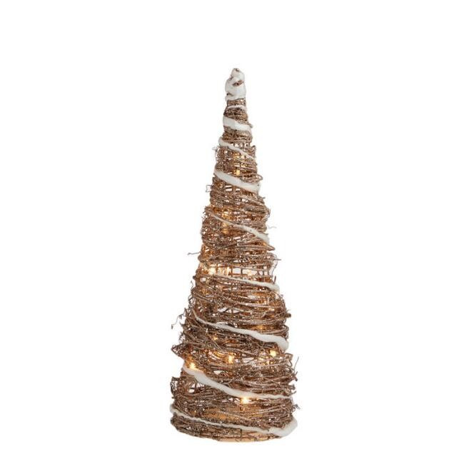 Vine and Fabric LED Light Up Tabletop Tree | World Market