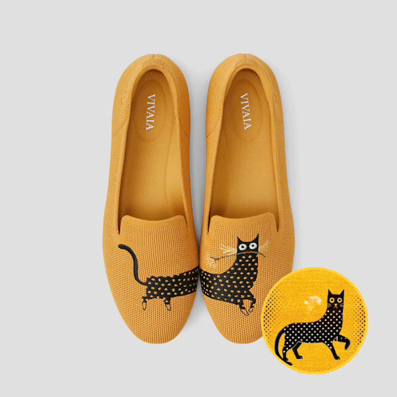 Round-Toe Embroidered Loafers (Audrey) | VIVAIA