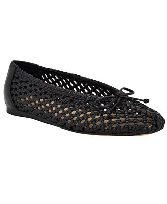 Calvin Klein Women's Zatoria Woven Ballet Flats - Macy's | Macy's