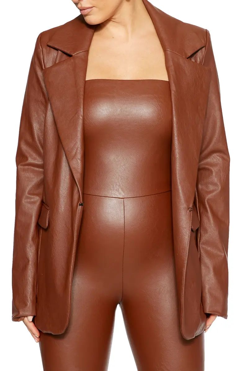 Faux Leather Blazer | Nordstrom