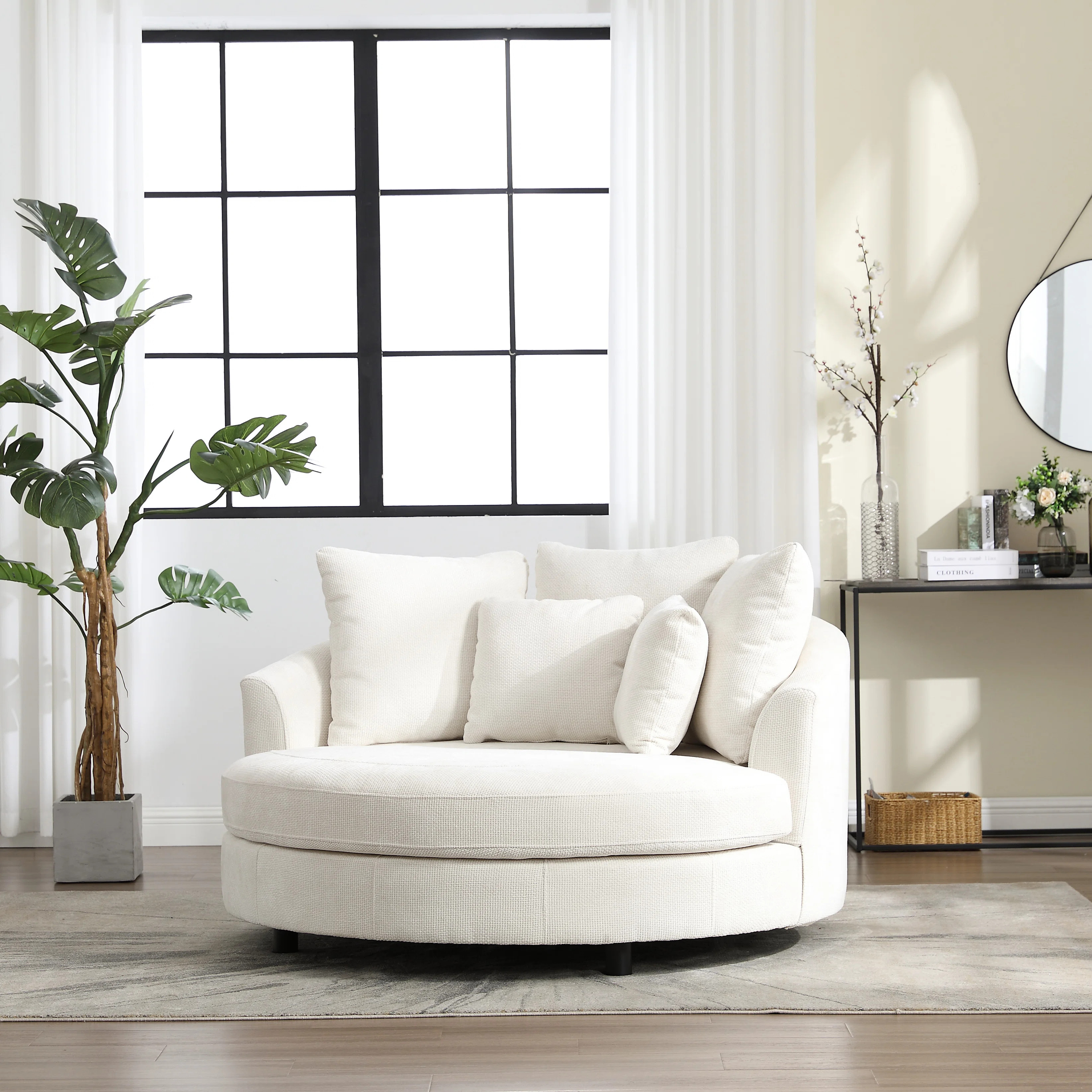 Latitude Run® Upholstered Slipcovered Barrel Chair & Reviews | Wayfair | Wayfair North America