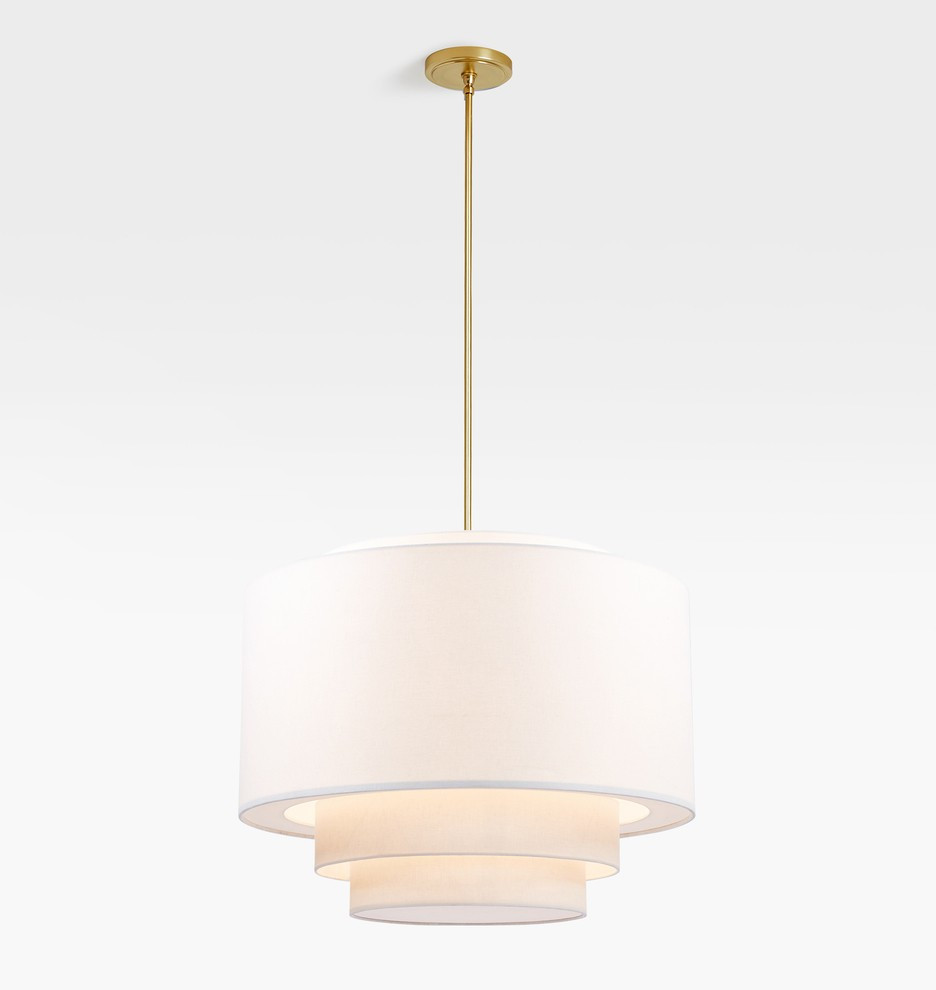 30" Tiered Drum Pendant | Rejuvenation
